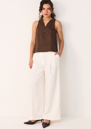 The Button Neck Top