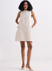 Cotton Tweed Shift Dress