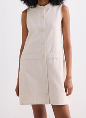 Cotton Tweed Shift Dress