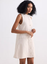 Cotton Tweed Shift Dress