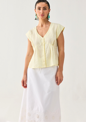 The Deep V Neck Top