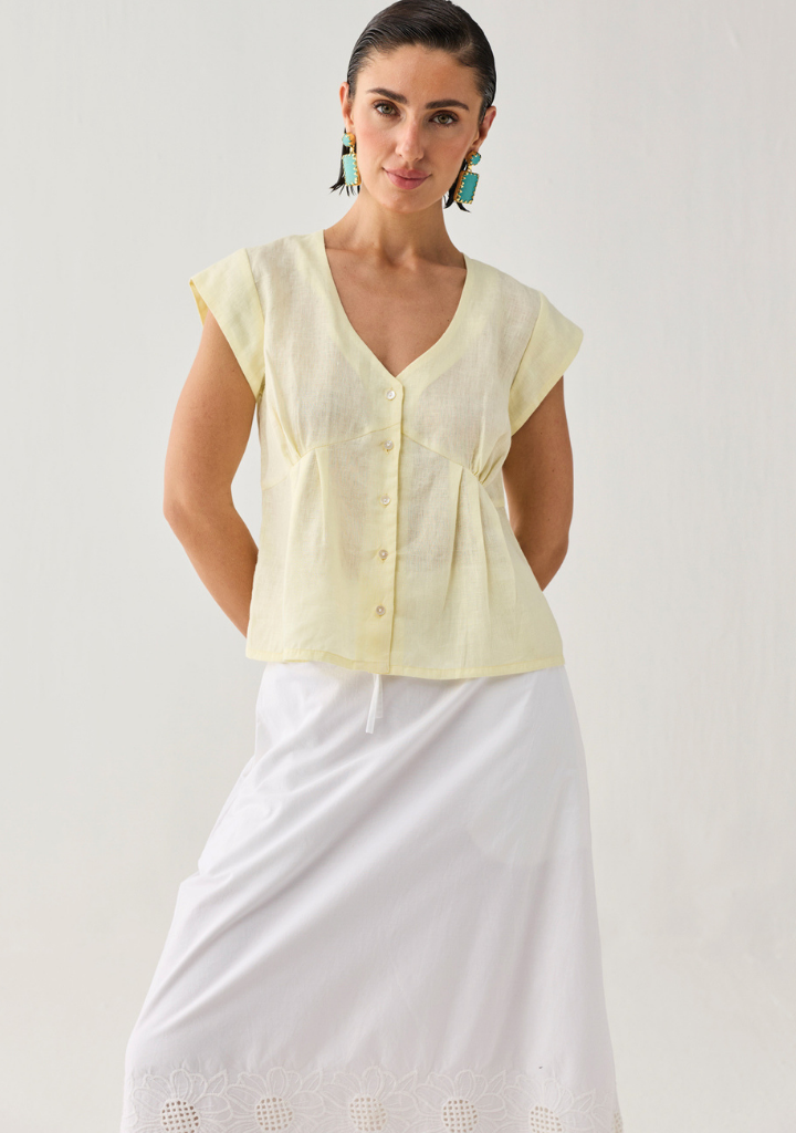 The Deep V Neck Top