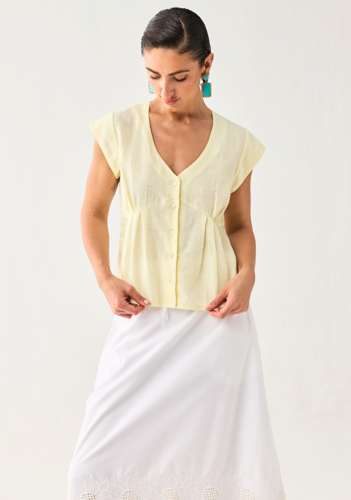 The Deep V Neck Top