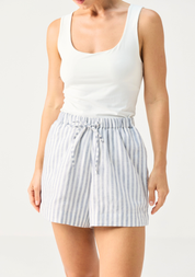The Striped Linen Shorts