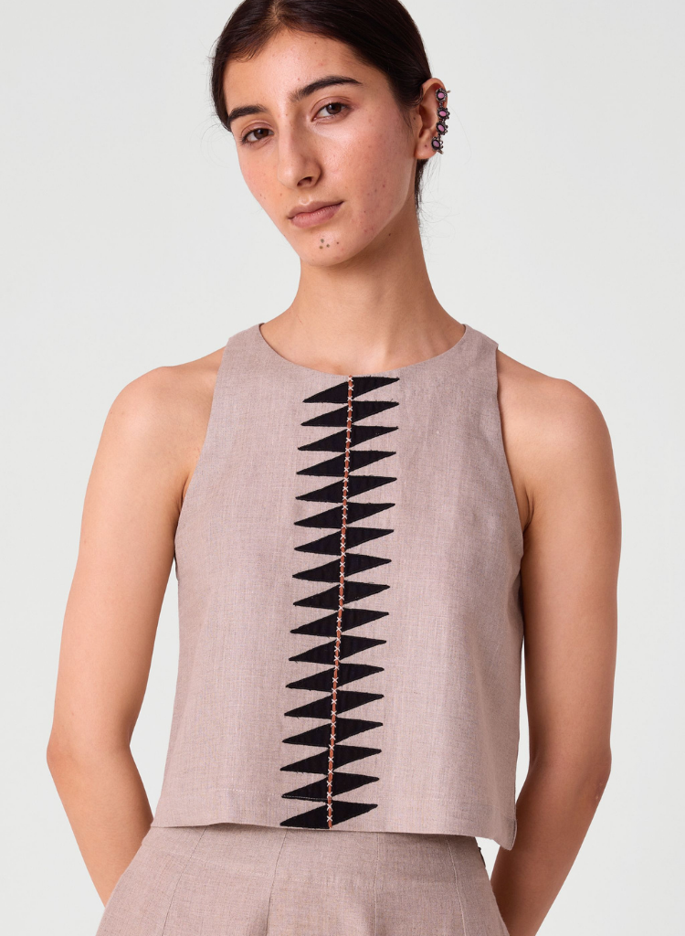 Toni Embroidered Top