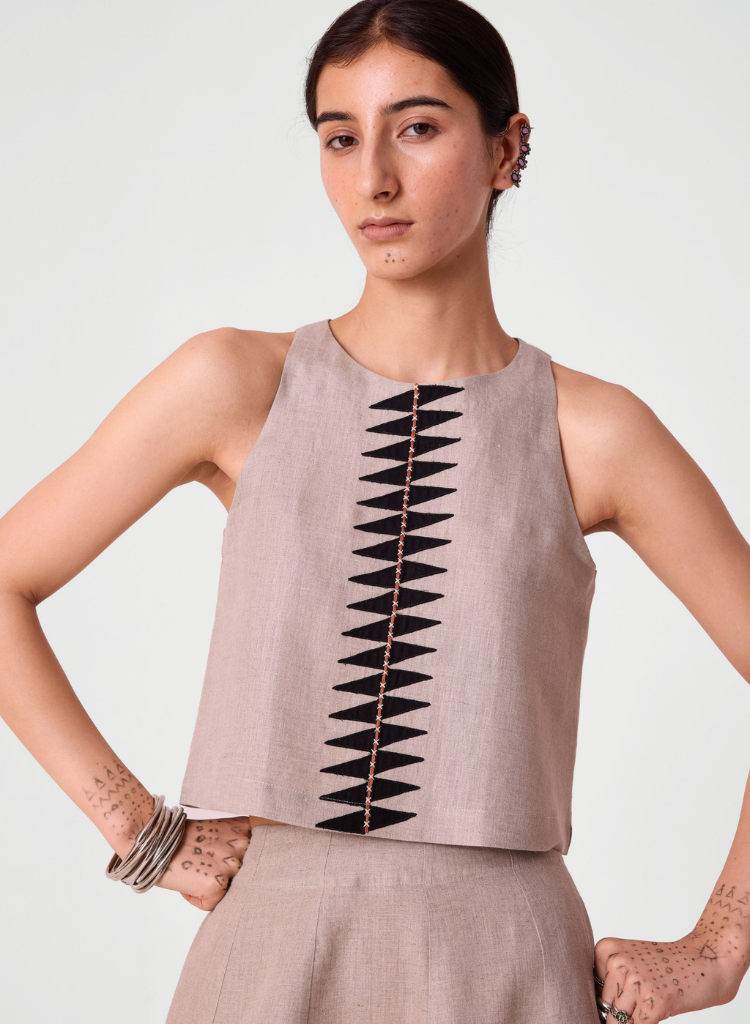 Toni Embroidered Top