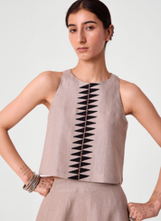 Toni Embroidered Top