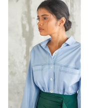 Topstitch Cotton Shirt