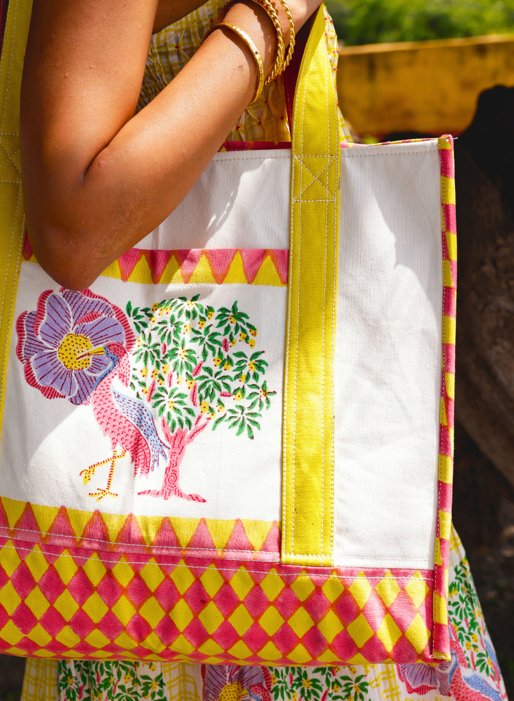 Saras Crane Tote Bag