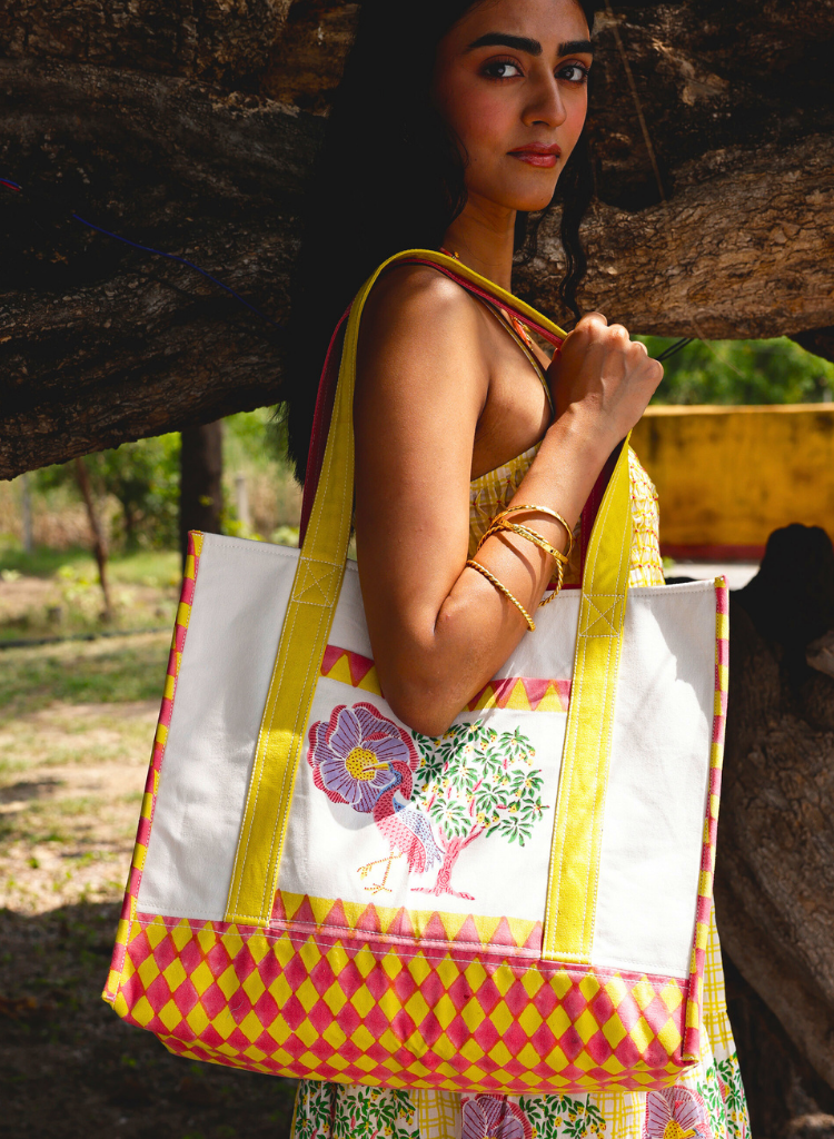Saras Crane Tote Bag
