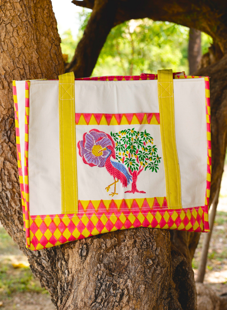 Saras Crane Tote Bag