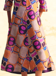 Transit Bias Button Dress