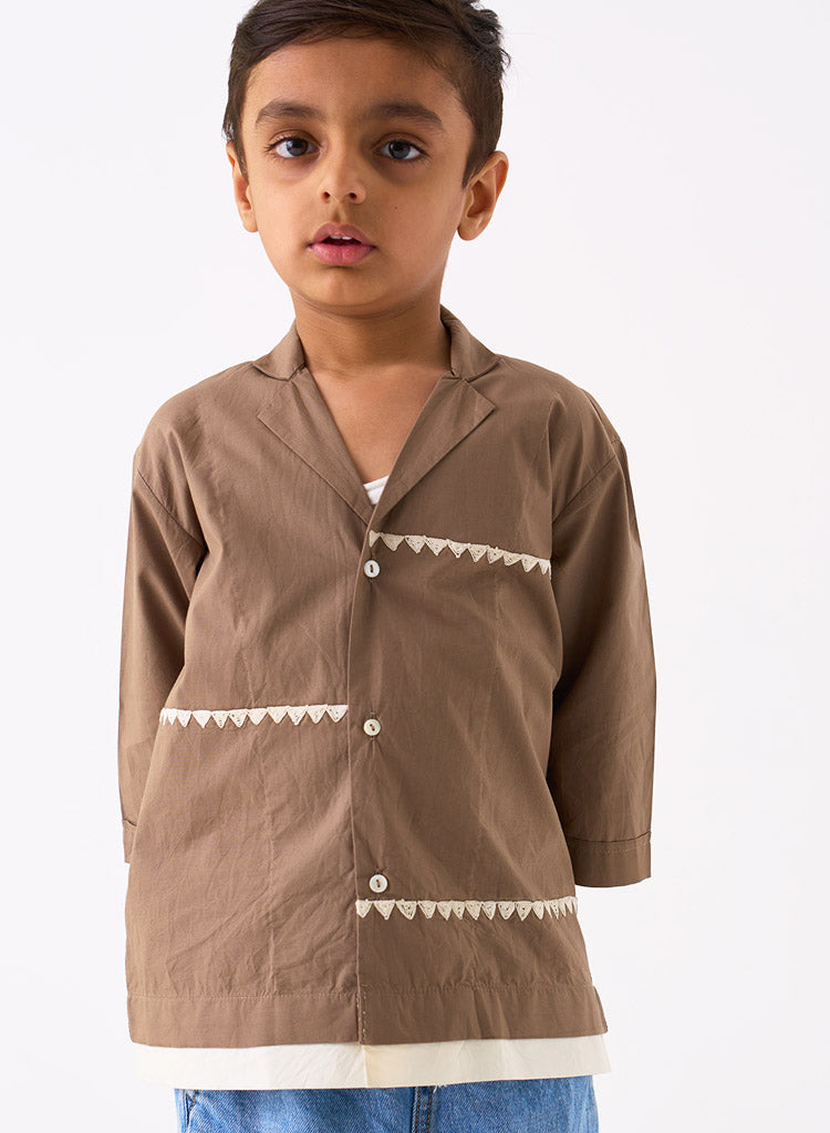 Triangle Embroidered Shirt