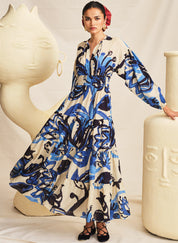 Tulika Peasant Dress