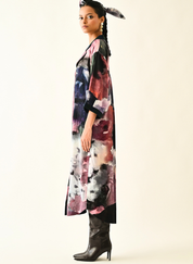 Twilight Bloom Trench Dress