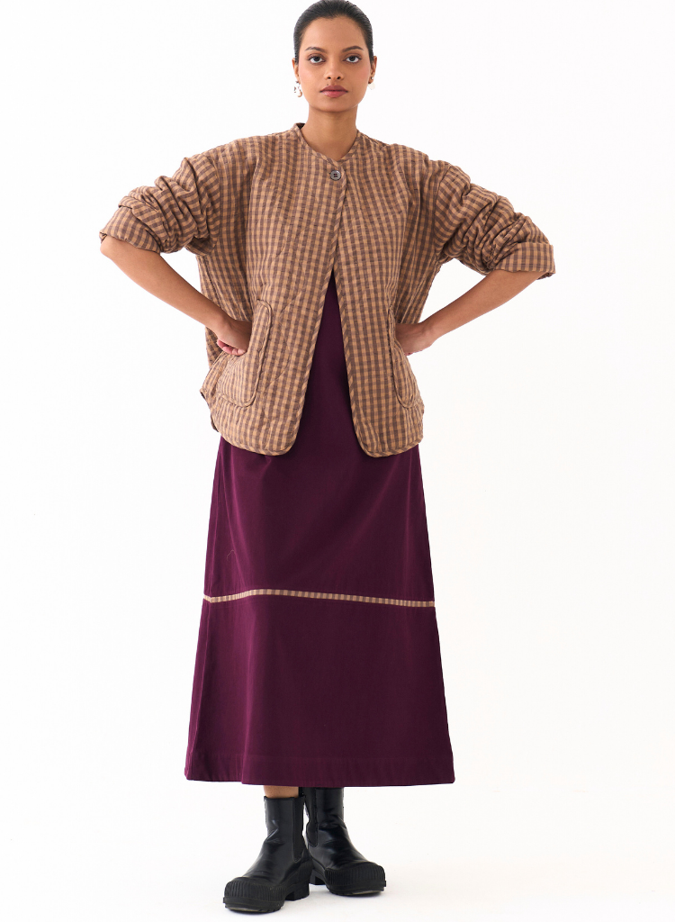 U Hem Quilted Jacket