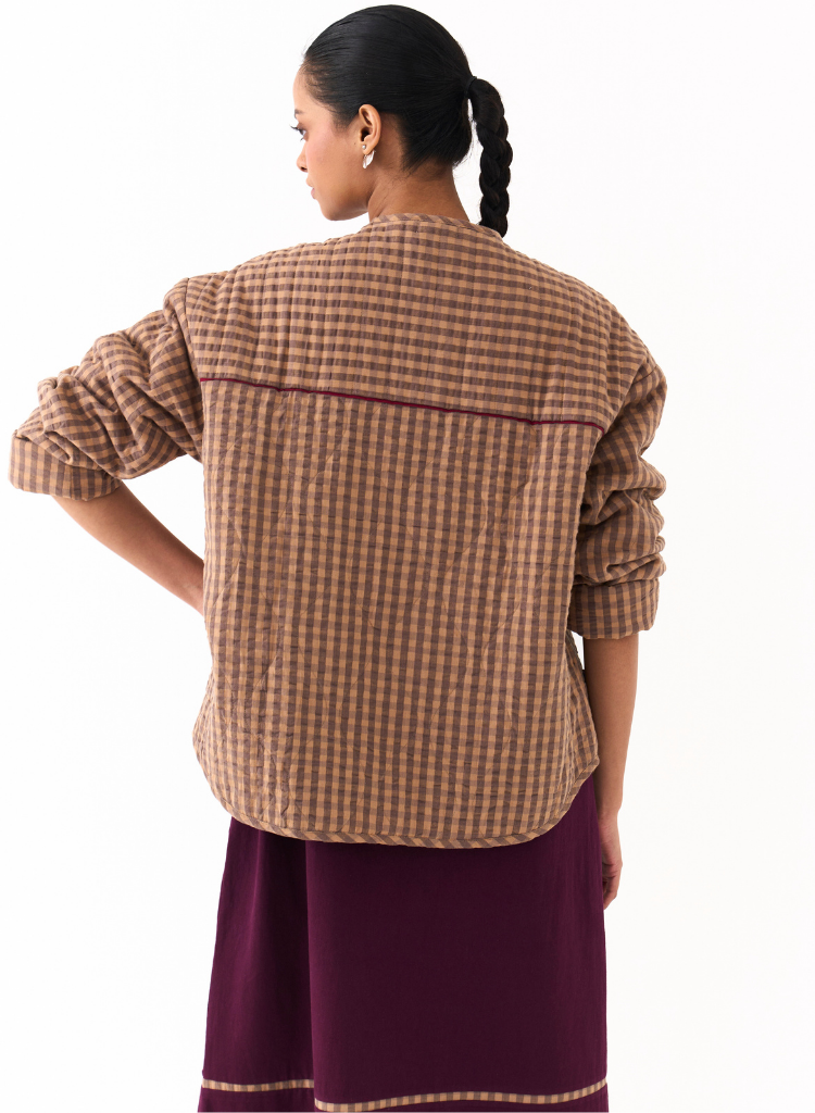 U Hem Quilted Jacket