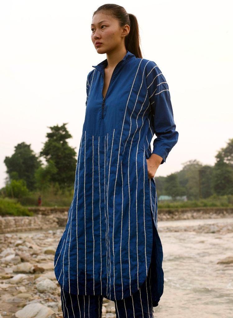 U-Yoke Embroidered Tunic