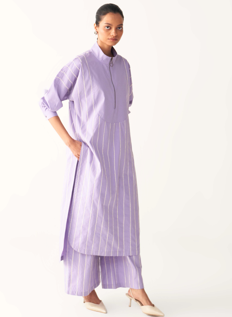 U-Yoke Embroidered Tunic