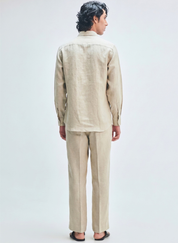 Undyed Band Collar Shirt