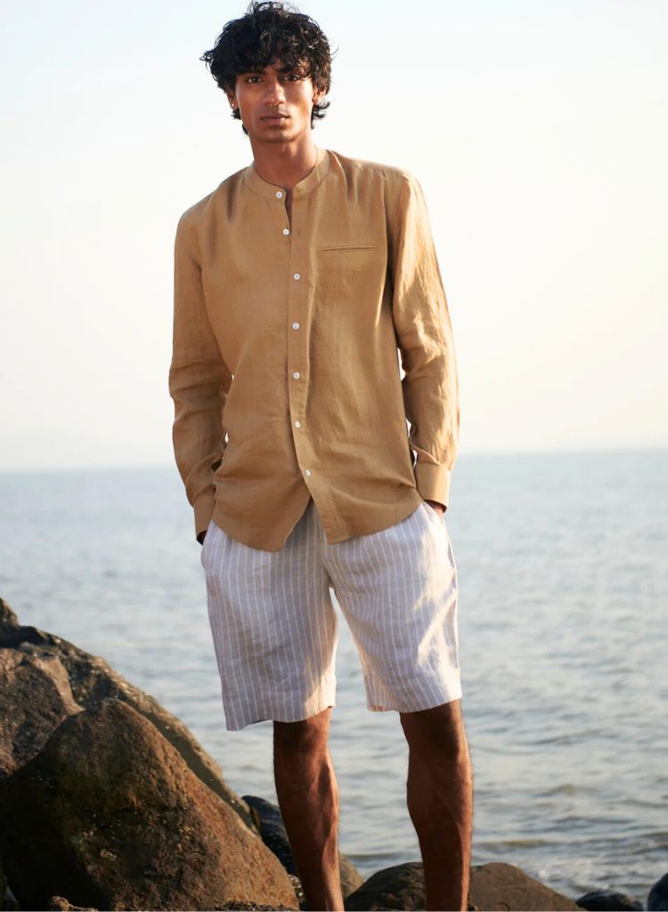 Undyed Boldstripe Golf Shorts