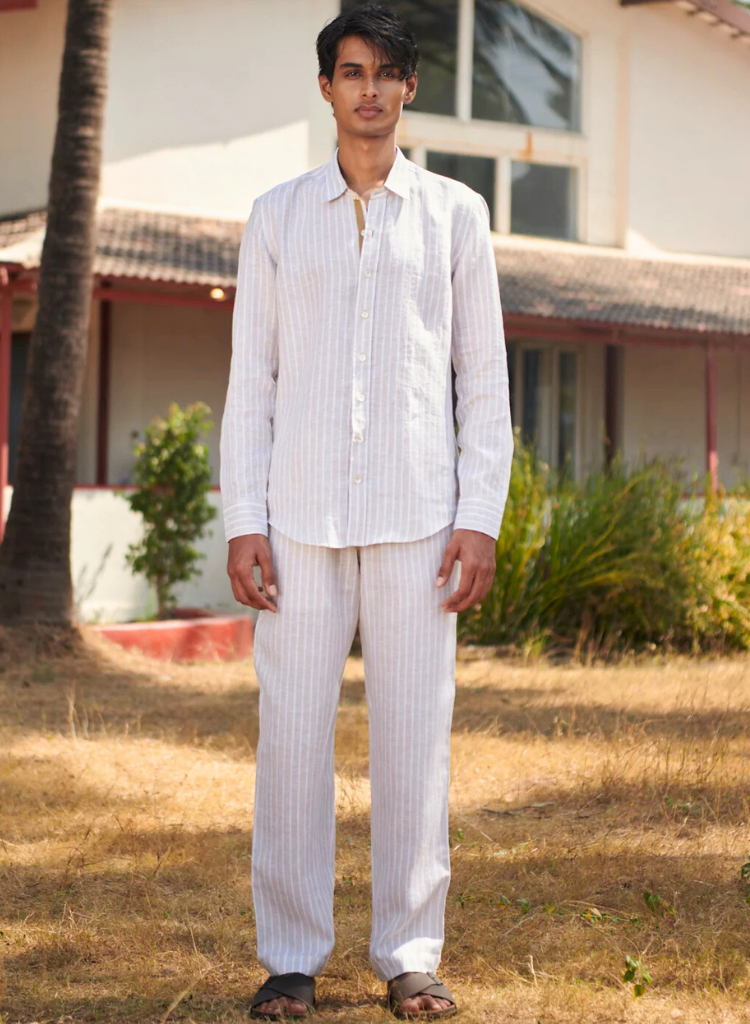 Undyed Boldstripe Oxford Shirt