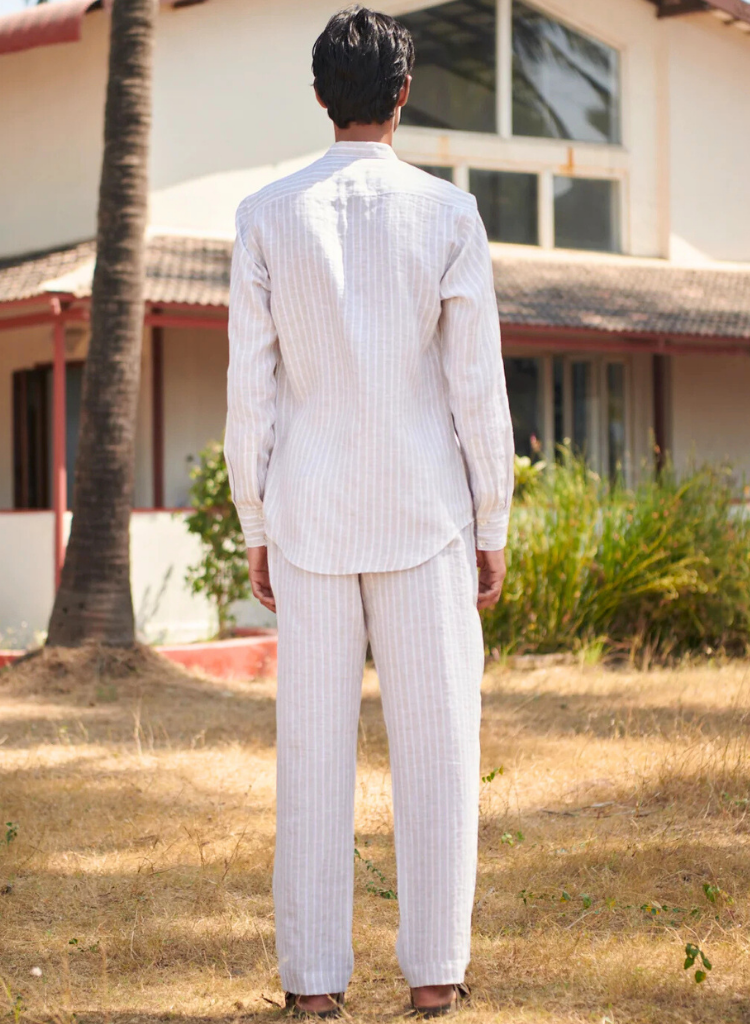 Undyed Boldstripe Oxford Shirt