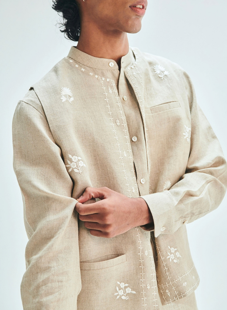 Undyed Nehru Jacket