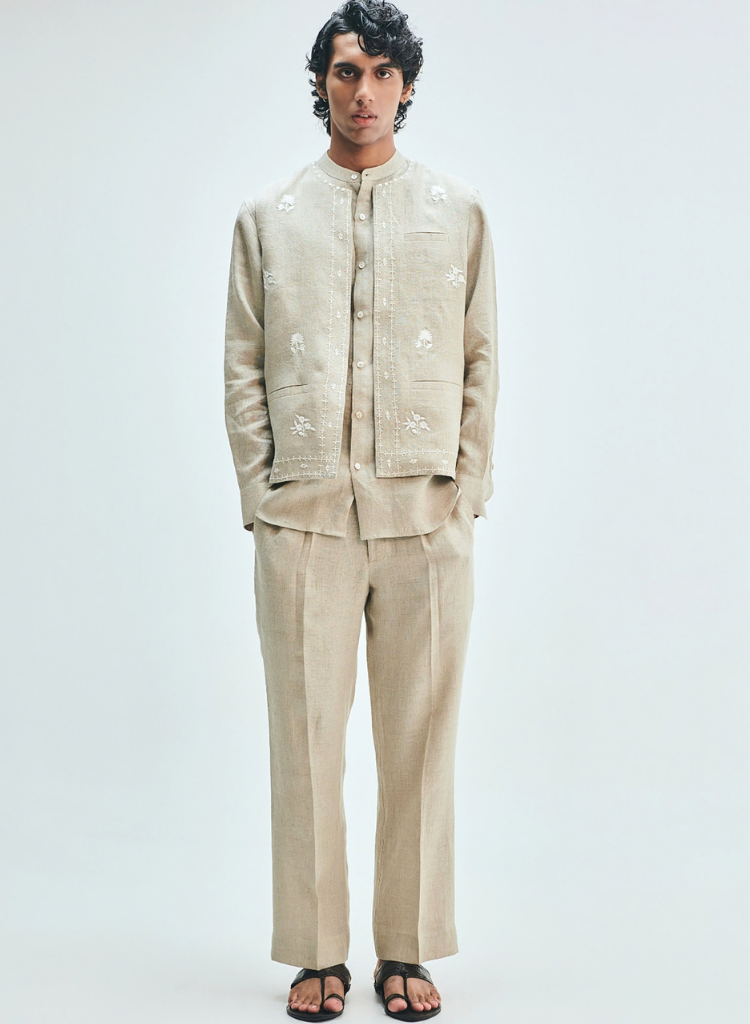 Undyed Nehru Jacket
