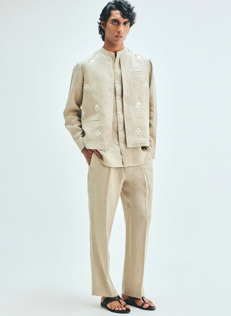 Undyed Nehru Jacket