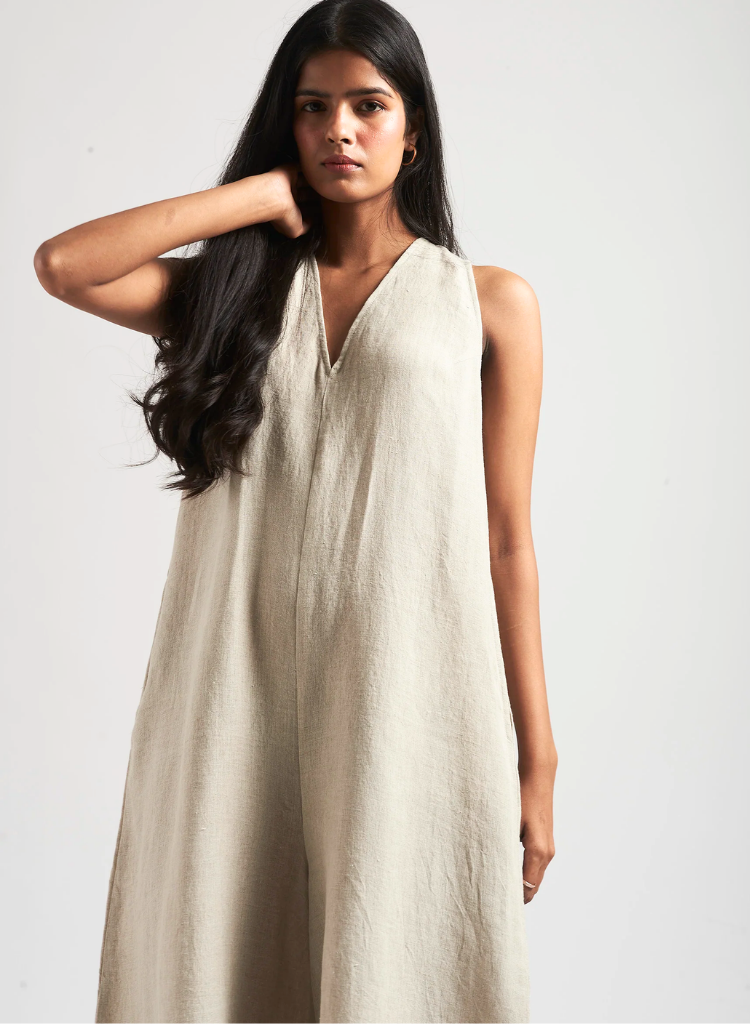 Undyed Flared Jumpsuit