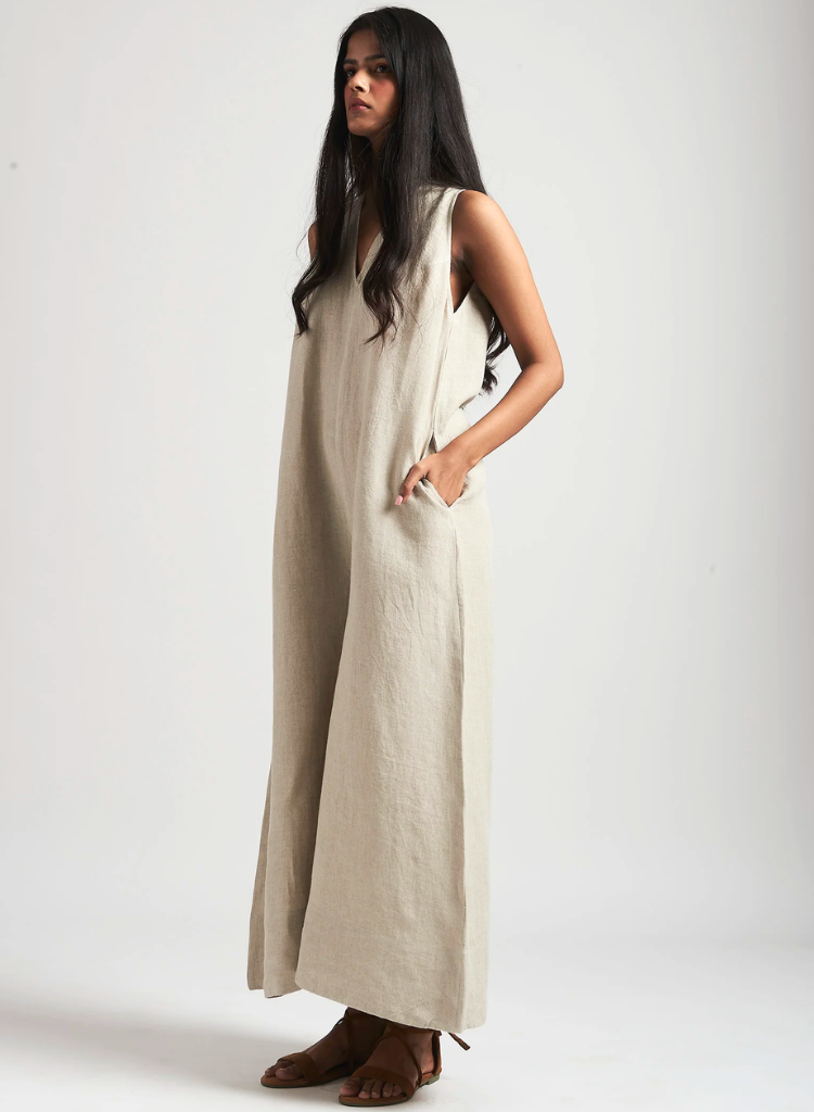 Undyed Flared Jumpsuit