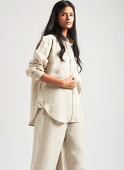 Undyed Oversized Pocket Shirt