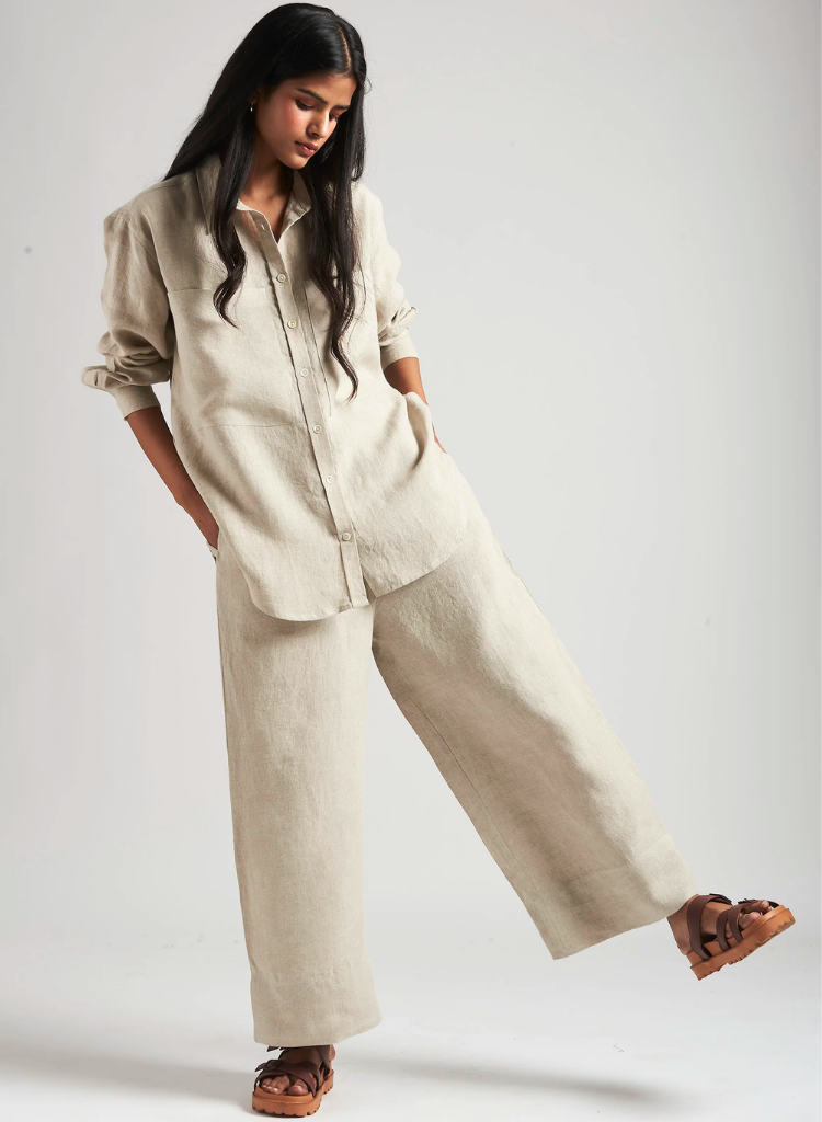 Undyed Pocket Shirt Set