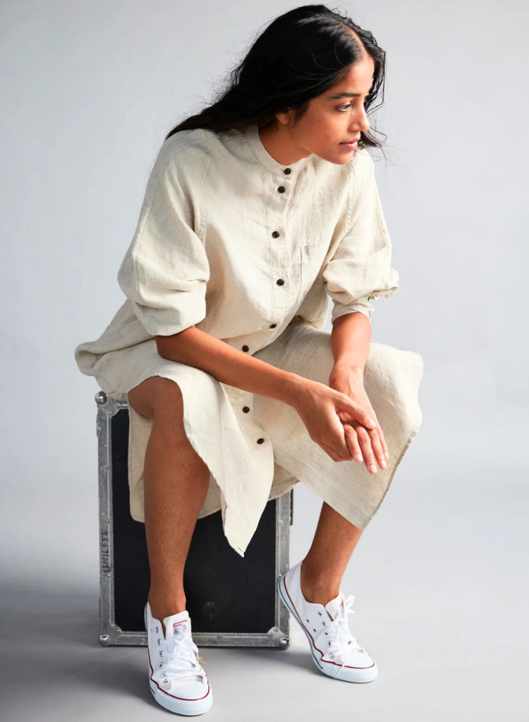 Undyed Shirt Dress