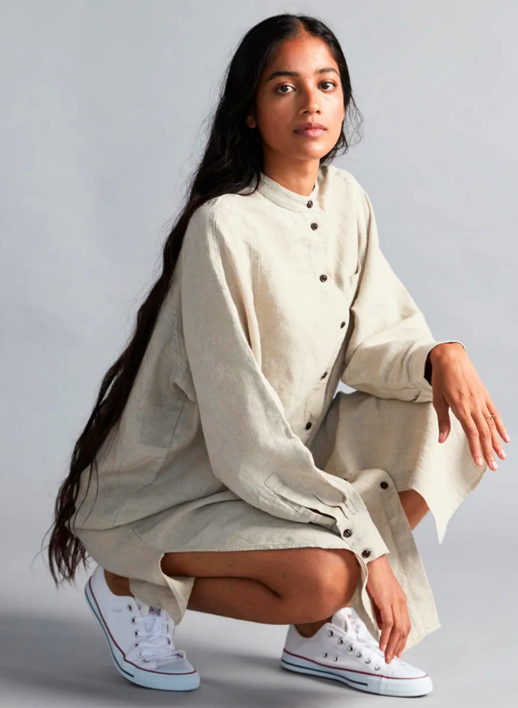 Undyed Shirt Dress