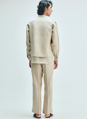 Undyed Pleated Pants
