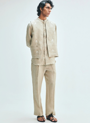 Undyed Pleated Pants