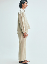 Undyed Pleated Pants