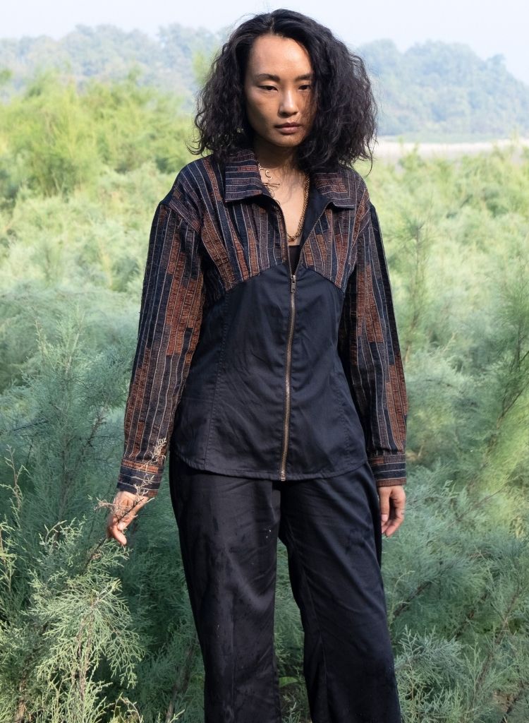 Upcycled Black Copper Arizona Shirt