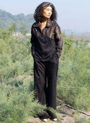 Upcycled Black Green Arizona Shirt