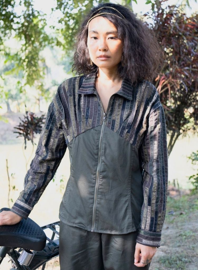 Upcycled Green Arizona Shirt