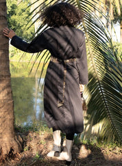 Upcycled Black Green Copenhagen Trench