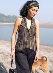Upcycled Green Country Vest