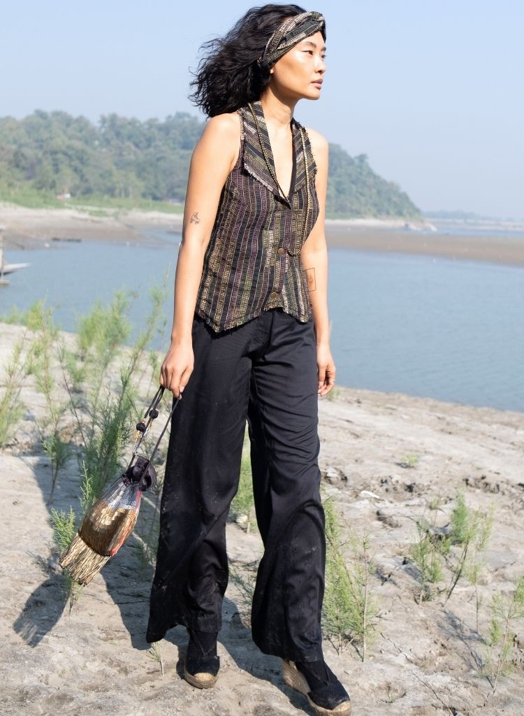 Upcycled Green Country Vest