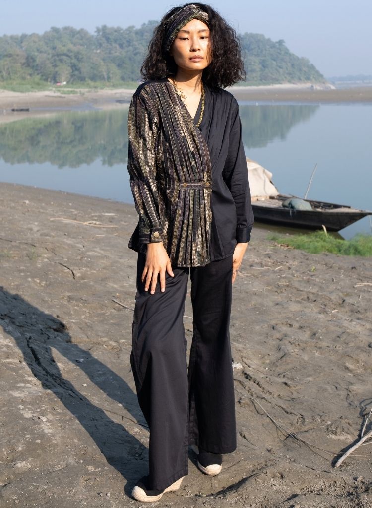 Upcycled Black Sailor Pants