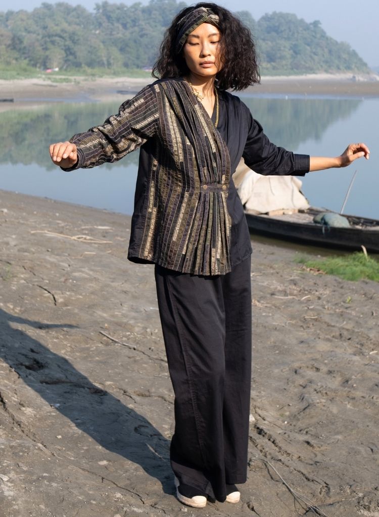 Upcycled Black Sailor Pants