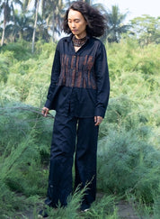 Upcycled Black Copper Hunza Shirt