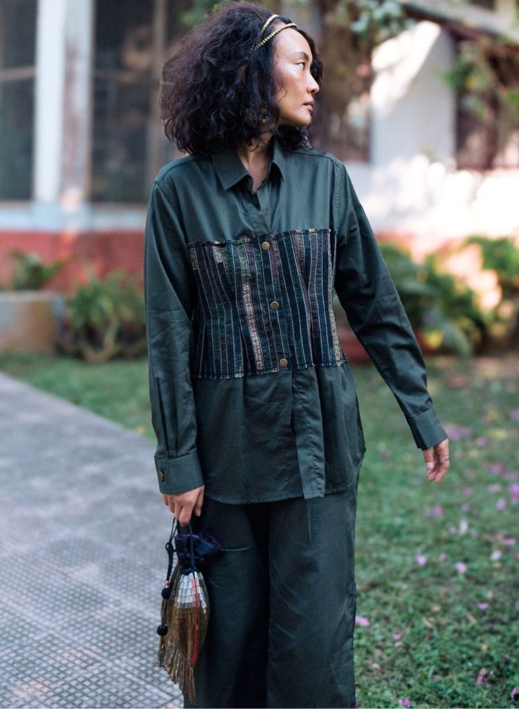 Upcycled Green Hunza Shirt