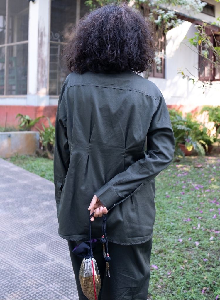 Upcycled Green Hunza Shirt